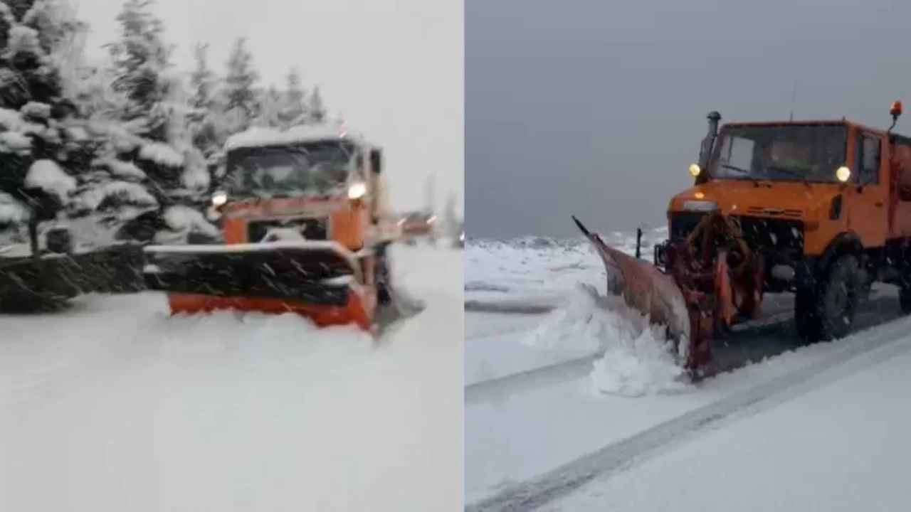 Reshjet e shiut ia lënë vendin dëborës, në aksin Boboshticë–Dardhë qarkullohet vetëm me goma dimërore