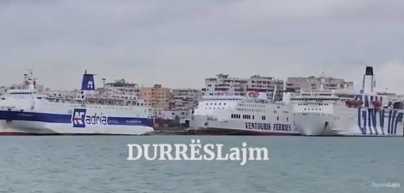 Pas motit të keq, ja si paraqitet sot situata në portin e Durrësit (VIDEO)