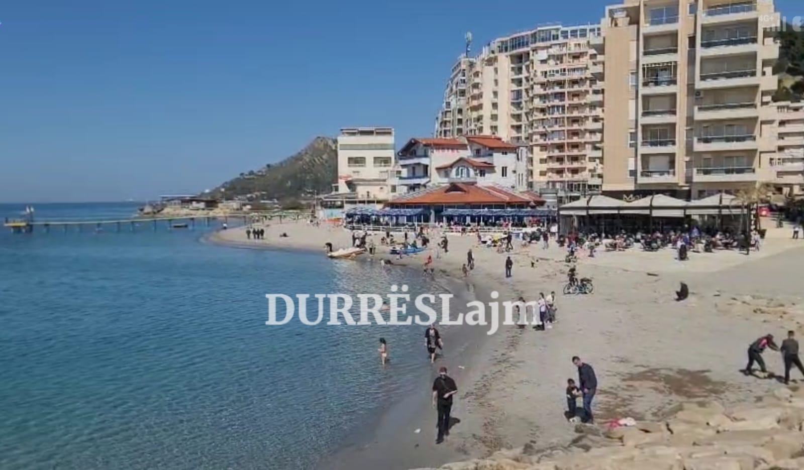 E diela pranverore në Durrës, banjo dielli, det , peshkim dhe lojëra në natyrë (Video)