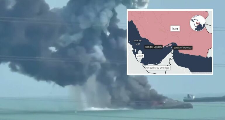Sulmet amerikano-izraelite godasin portin iranian pranë Ngushticës së Hormuzit, shkatërrohen anijet tregtare