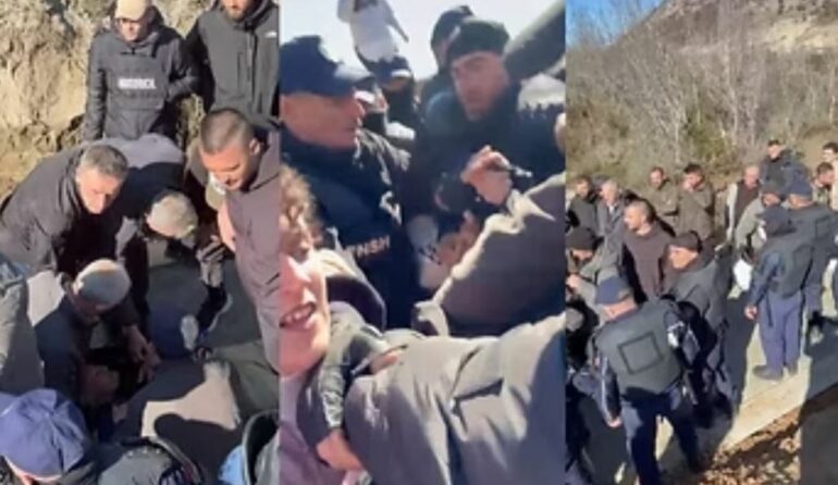 Banorët e Rrjollit sërish në protestë, përplasen me policinë