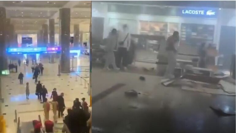 Sulmet në aeroportin e Dubait, qytetarët tentojnë të largohen pas goditjeve nga raketat iraniane (VIDEO)