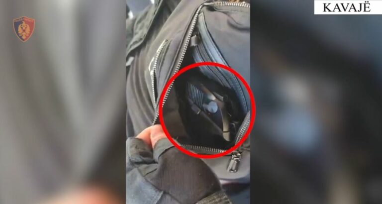Qarkullonte i armatosur në qytet, arrestohet 32-vjeçari në Kavajë (VIDEO)