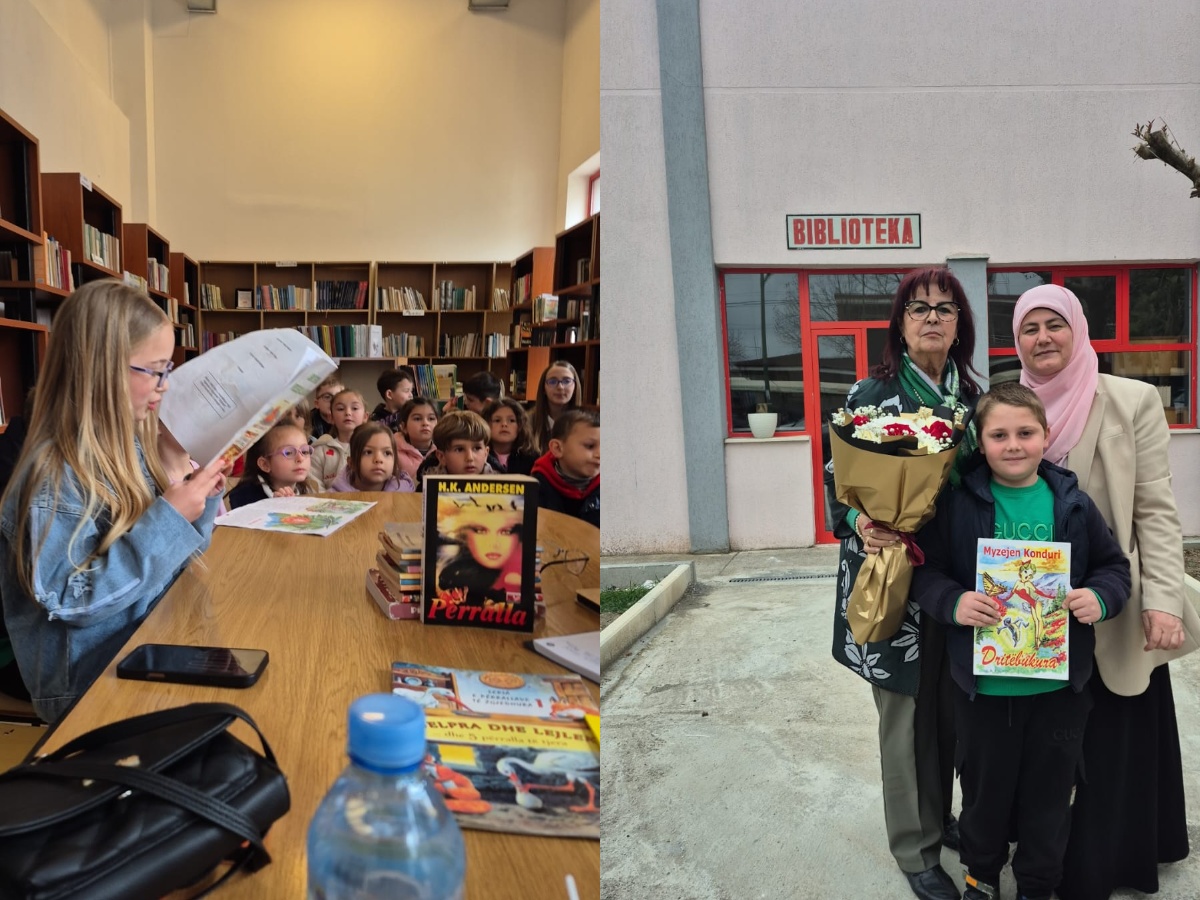 Shkrimtarja Myzejen Konduri e ftuar në Bibliotekën e Rrogozhinës