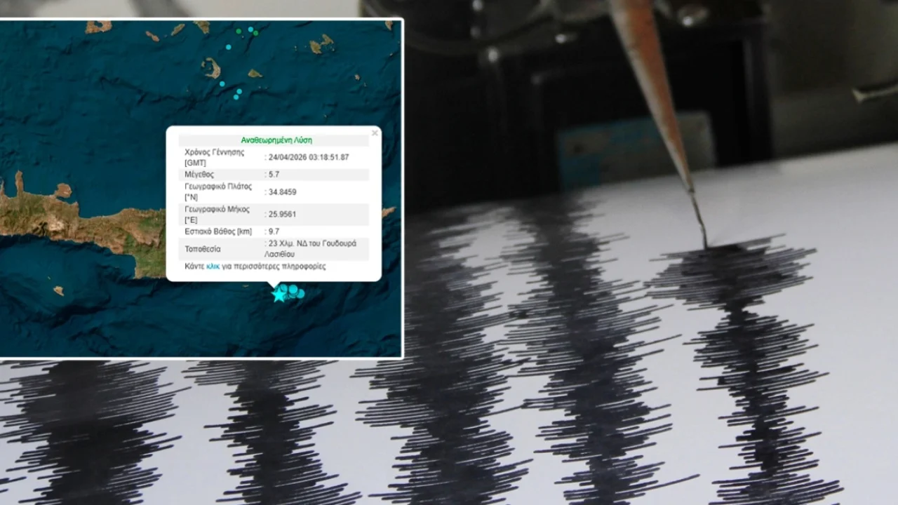 Panik në Greqi, Kreta goditet nga tërmeti i fortë, lëkundjet ndihen në jug të ishullit