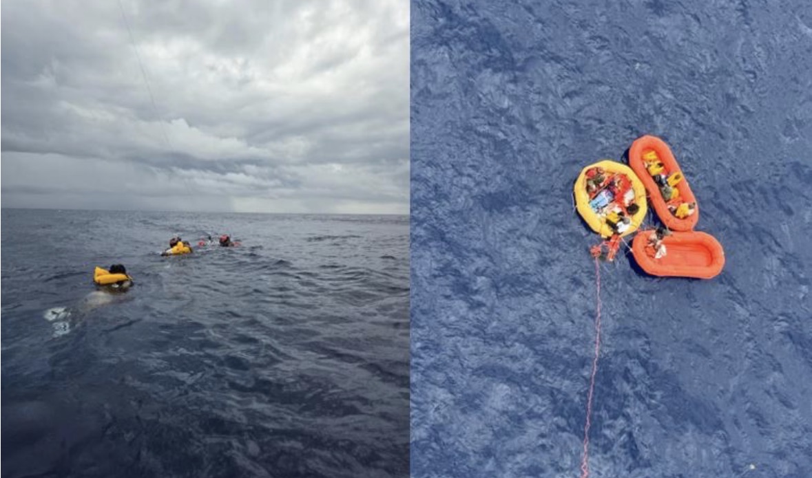 Shpëtim spektakolar i 11 personave pas uljes emergjente të një aeroplani në Oqeanin Atlantik
