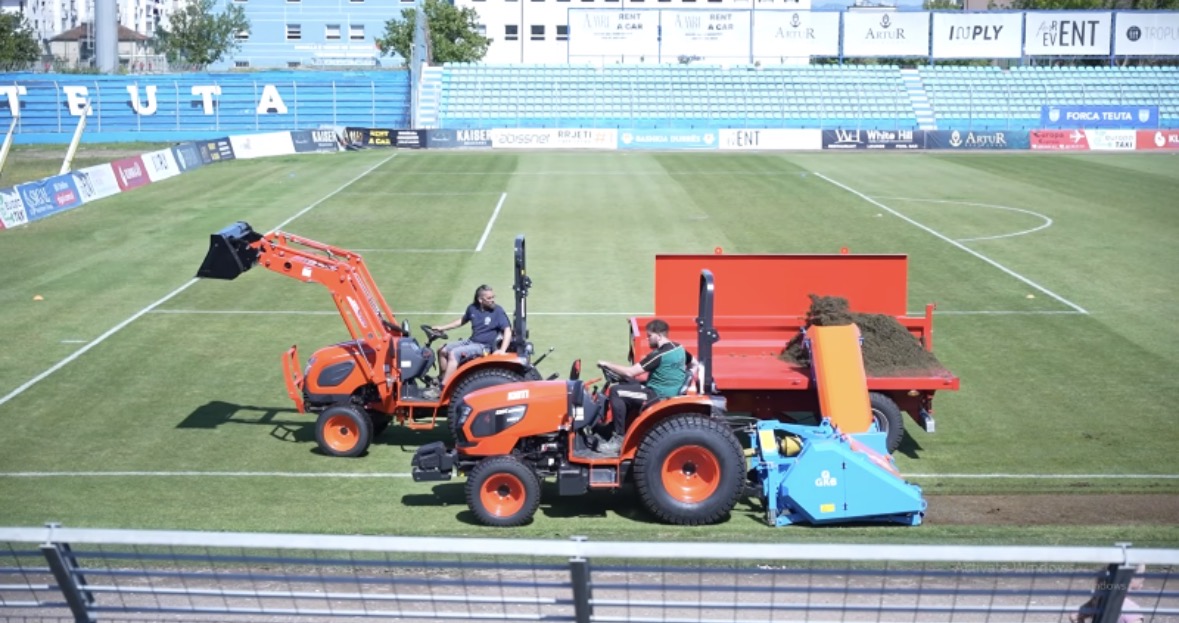 Europiani U-21/Nis përgatitja e stadiumit “Niko Dovana” 