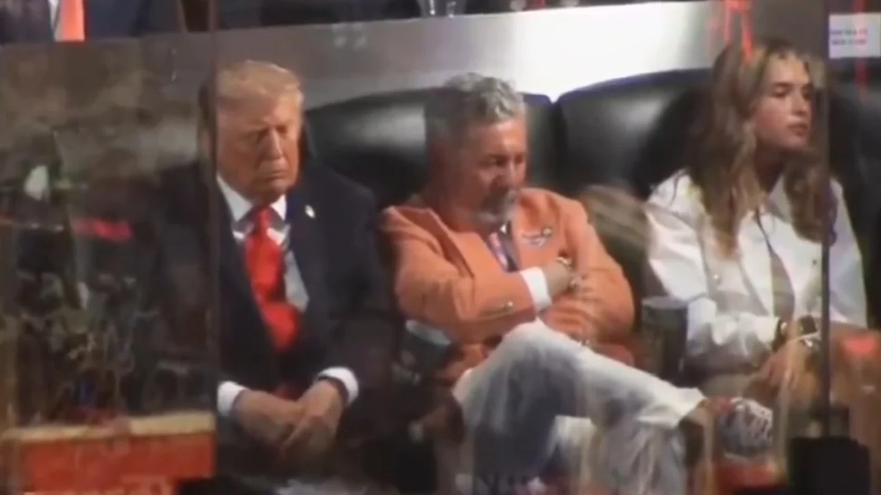 Video/ Trump e bën sërish, Presidenti amerikan filmohet duke dremitur gjatë finales së NBA