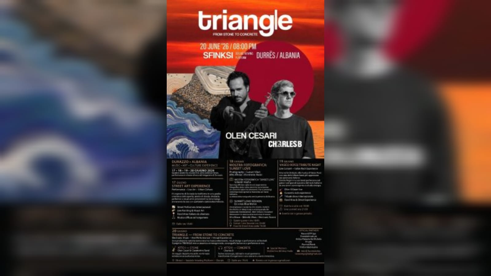 Durrësi mirëpret “Triangle – From Stone to Concrete”, katër ditë art, muzikë dhe kulturë