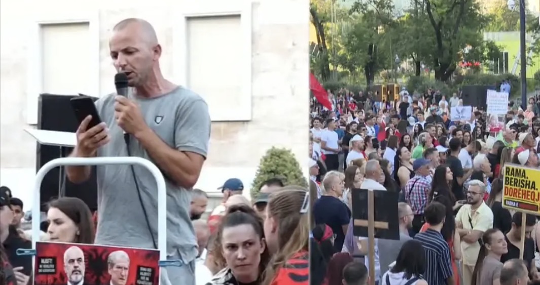 Protestuesi thirrje për bashkim përtej ndasive politike: Jemi këtu si shqiptarë