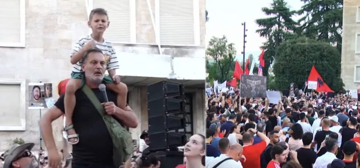 Krenar Ahmeti në protestë: Si ish-polic, ju jap urdhër të mos largoheni nga fronti