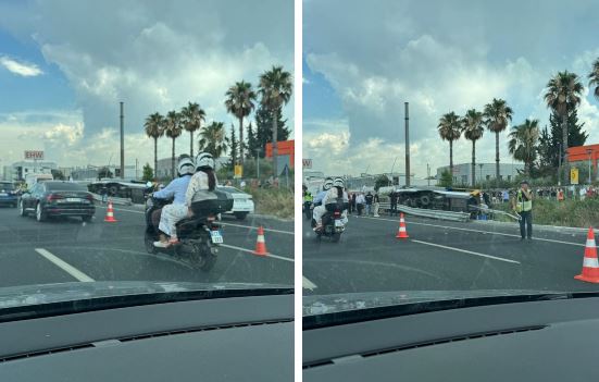 Aksident në autostradën Tiranë-Durrës, autobusi kthehet përmbys, dyshohet për të vdekur