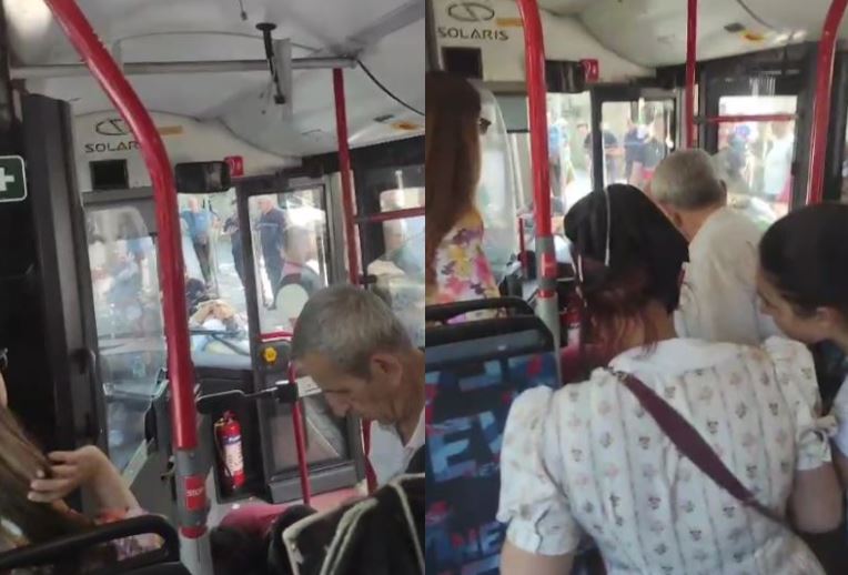 Aksidentohet autobusi te Gjykata e Tiranës, disa të lënduar 
