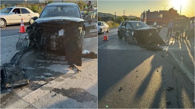 Dy automjete përplasen me njëra-tjetrën, plagosen 5 persona, dy në gjendje të rëndë 