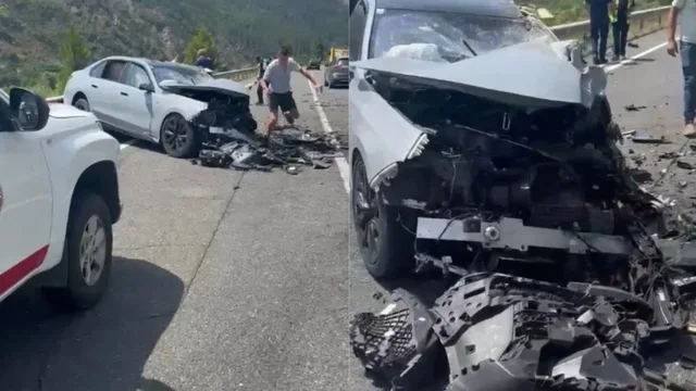 Makina përplaset me kamionin në aksin Milot-Rrëshen, katër persona të lënduar