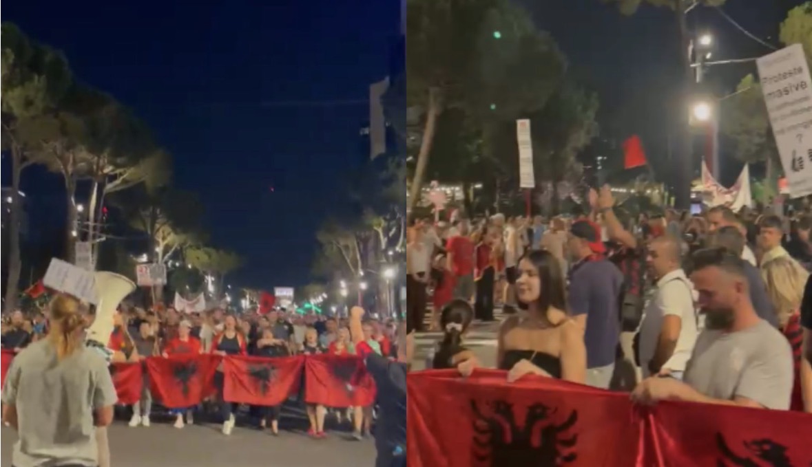 Dita e 47-të, protestuesit nisin marshimin në rrugët e Tiranës