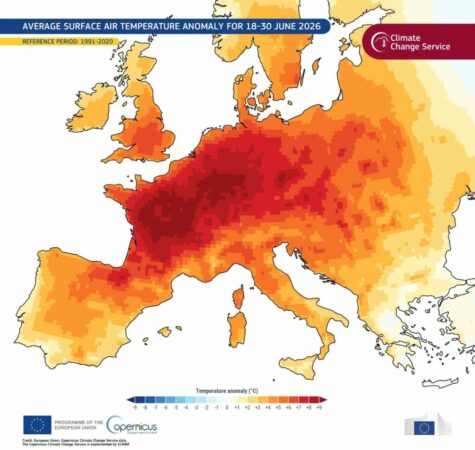 Qershori 2026, ndër më të nxehtit në histori! Edhe Shqipëria me temperature mbi mesataren. Rreziqet për qytetarët