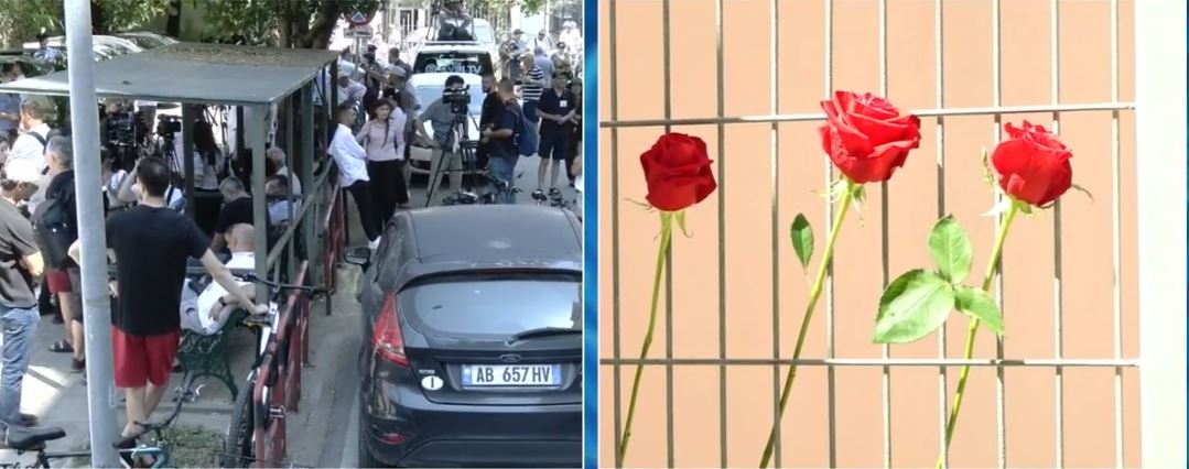 Qytetarët sfidojnë temperaturat e larta, mesazh me trëndafila të kuq edhe SPAK-ut, i vendosin në kangjellat e institucionit