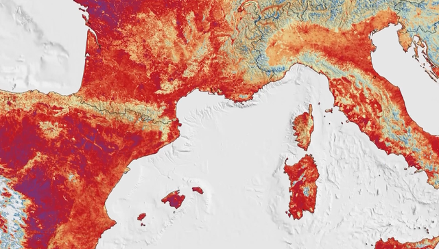 NASA publikon videon me temperaturat rekord të kontinentit evropian