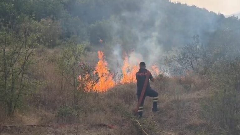 24 orë luftë me flakët! Situatë kritike me zjarret në Ulëz të Matit, rrezikohen disa banesa