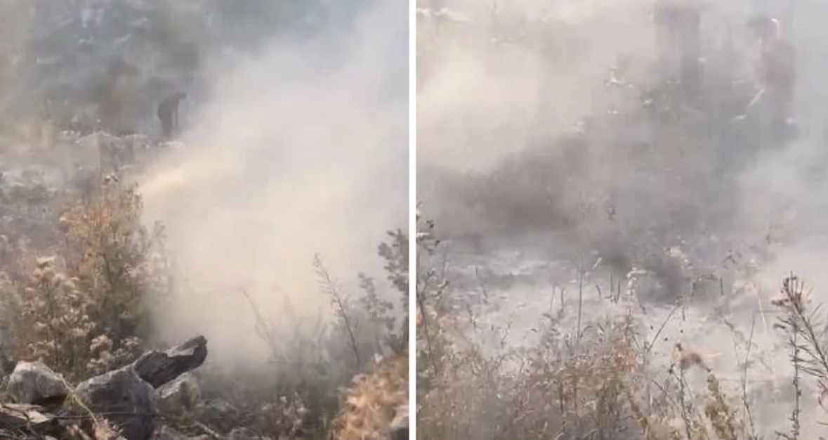 Zjarri përfshinë edhe malin e Polisit në Librazhd, banorët dhe zjarrfikësit në luftë me flakët, dyshohet se është i qëllimshëm