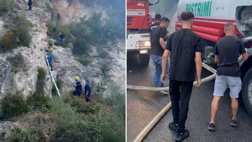 Rrezik në “Abaze” të Krujës, gurët shkëputen nga mali dhe bien në rrugë