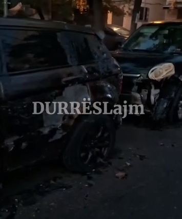 I vihet zjarri kazanëve të plehrave në Durrës, digjen edhe 3 makina (VIDEO)