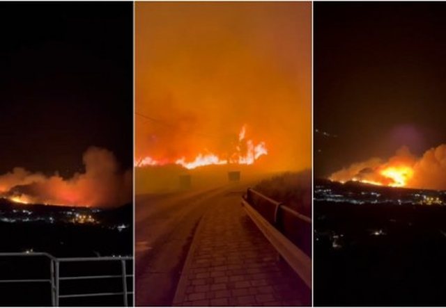 Situata alarmante në Himarë, digjet një banesë, flakët rrezikojnë shtëpi të tjera