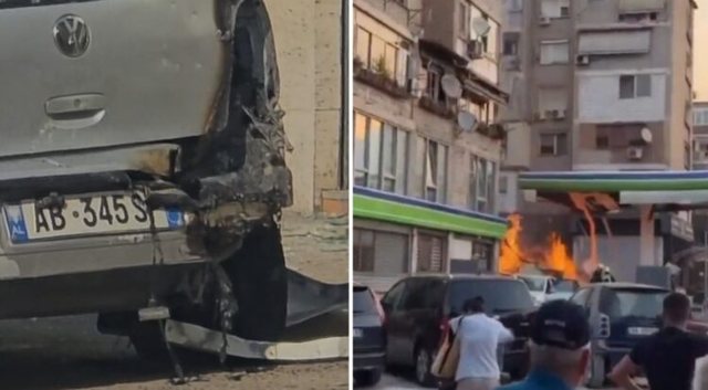 Shpërthimi në pikën e karburantit ‘Eida’ te ‘Brryli’, policia shoqëron 4 persona