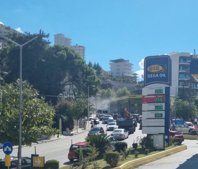 Shpërthim i fortë në një pikë karburanti në Sarandë, plagosen dy persona
