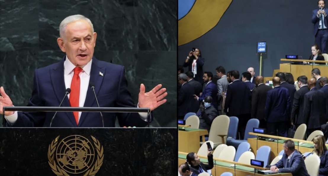 Po mbante fjalimin Netanyahu, dhjetëra diplomatë u larguan nga Asambleja e Përgjithshme e OKB-së