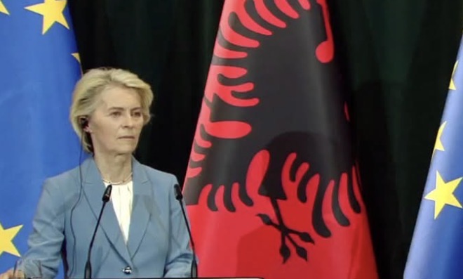Von der Leyen: Shqipëria ka përmbushur 80% të reformave