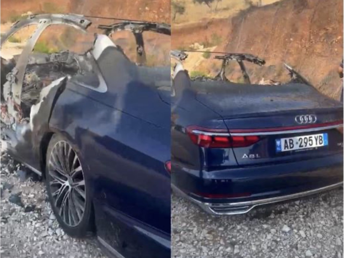 Digjet një Audi A8 në rrugën e bypass-it pranë Radhimës