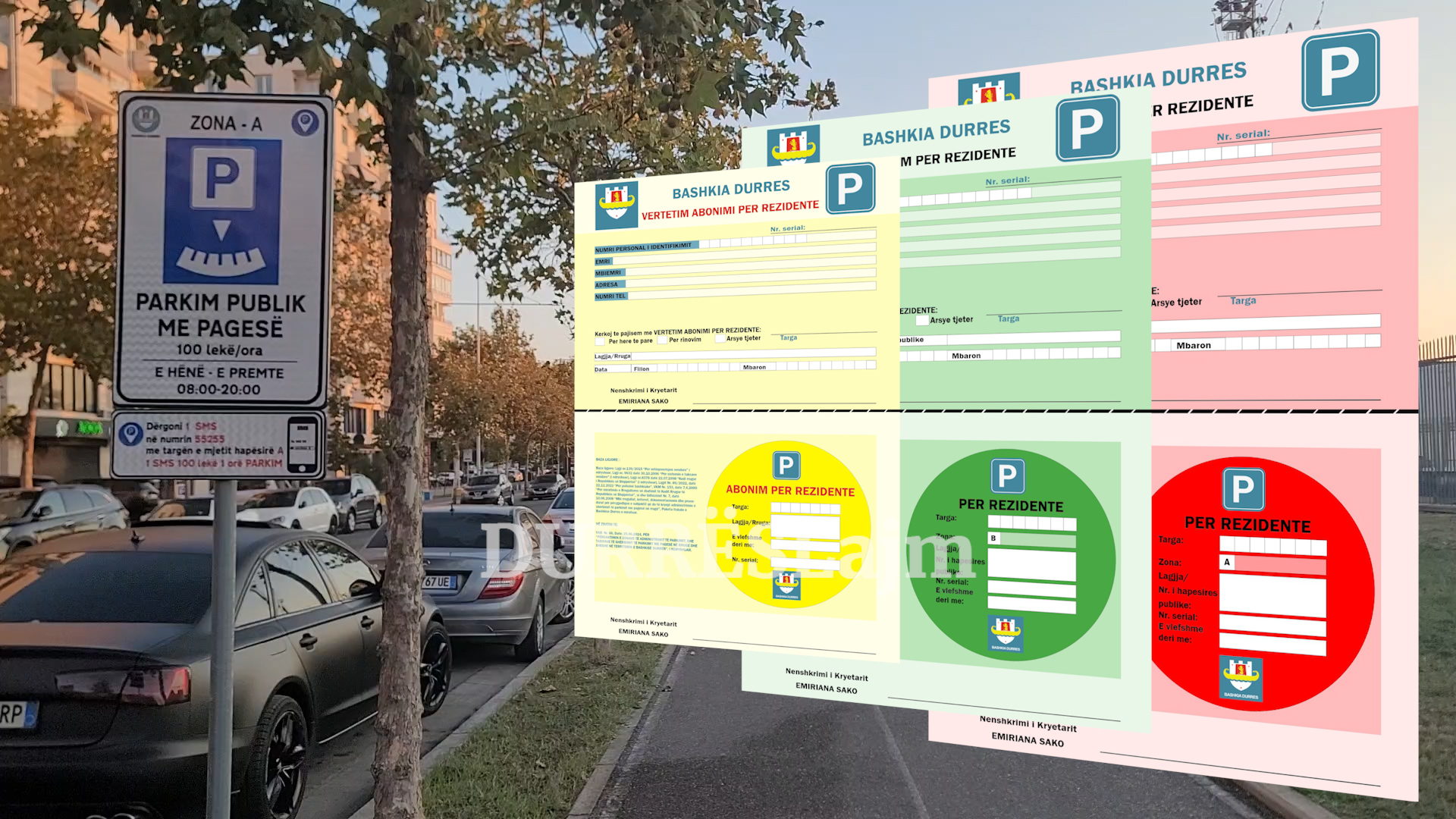 Parkimet me pagesë në Durrës/ 3 modelet e kartës së rezidentit dhe dokumentacioni që nevojitet (VIDEO)