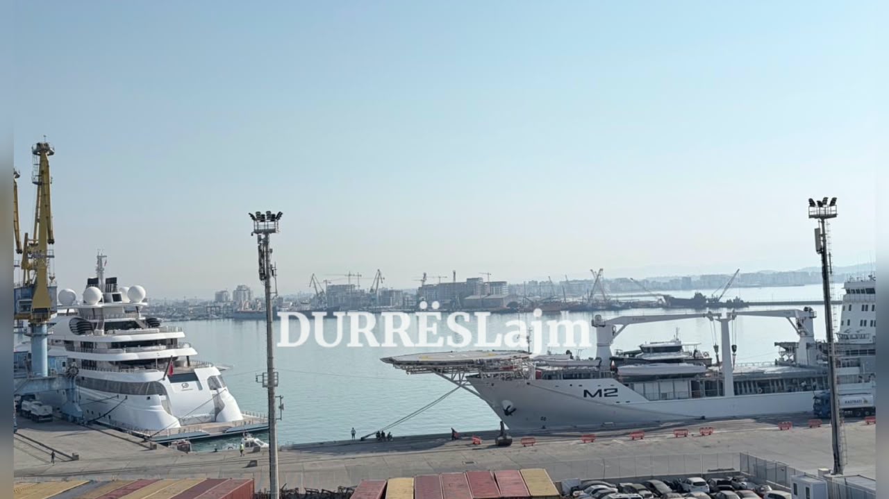 Dy superjahtet e sheikut miliarder ndalen në Durrës, do të furnizohen me 700 mijë litra karburant (VIDEO)