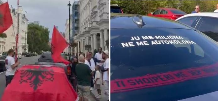 Protestë e shqiptarëve në Britani, diaspora niset me autokolonë për protestën e 12 shtatorit