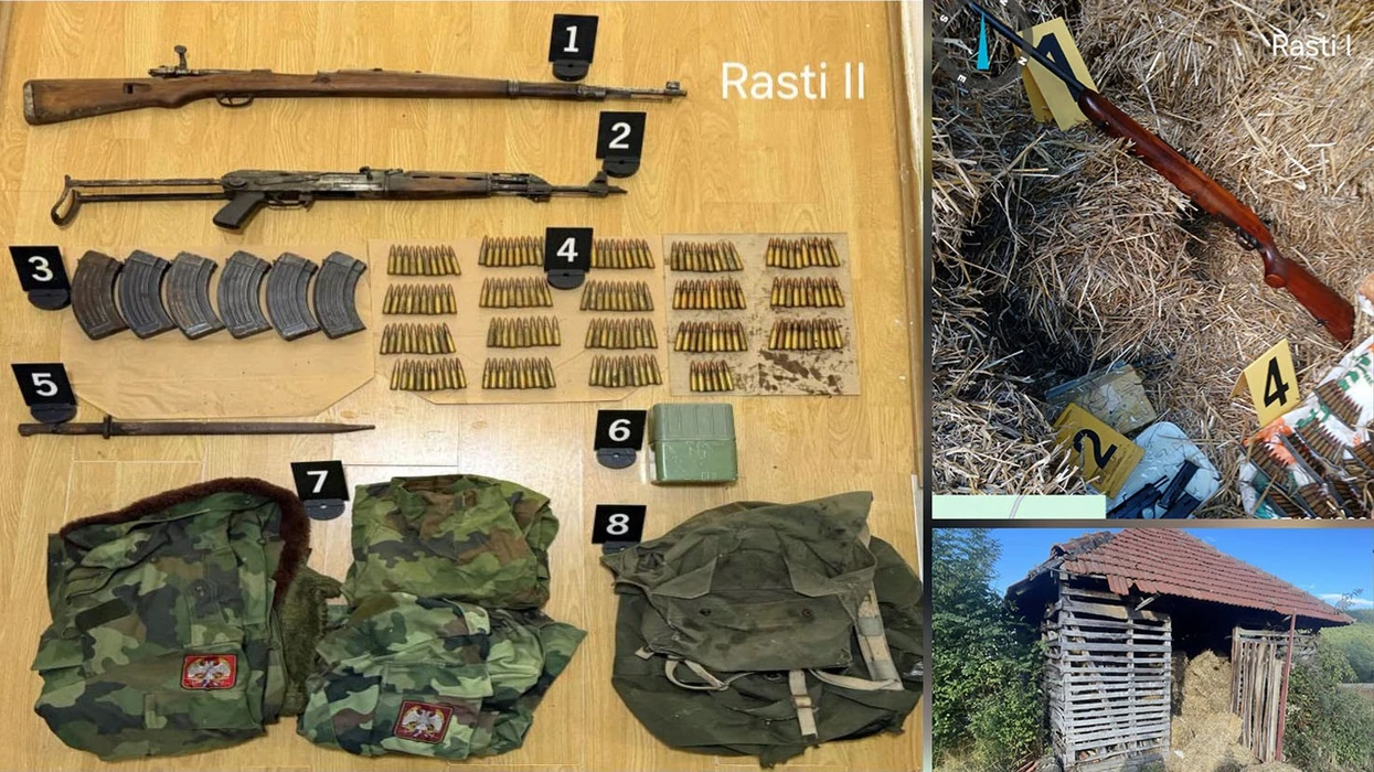 Armë, municion dhe uniforma ushtarake, policia bastis dy lokacione në veri të Kosovës