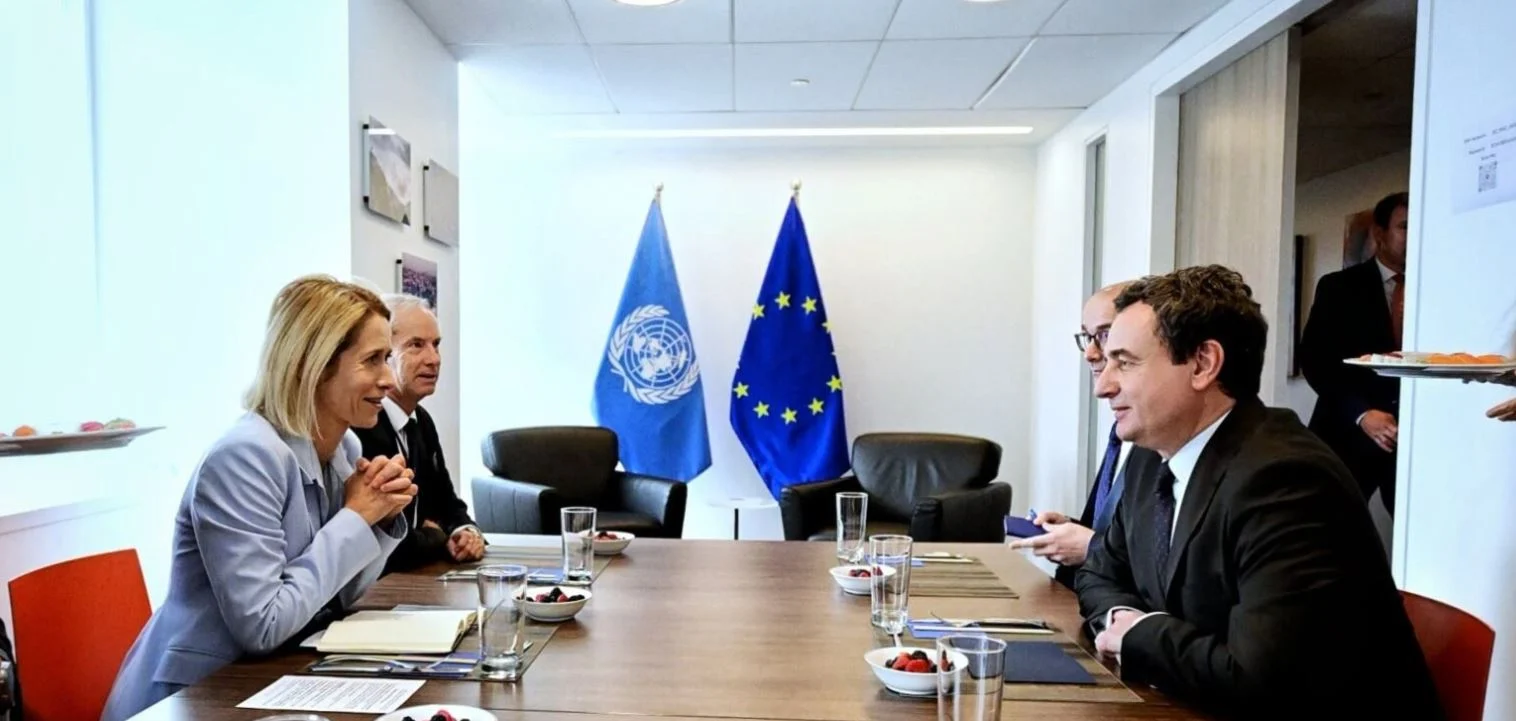 Kaja Kallas takon Kurtin dhe Vuçiçin në Nju Jork, kërkon përparim në dialogun Kosovë-Serbi