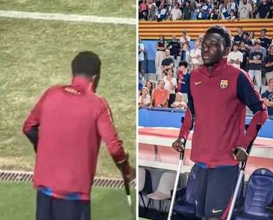 Tronditet Barcelona, lojtari i ardhur në verë dëmton rëndë kyçin e këmbës